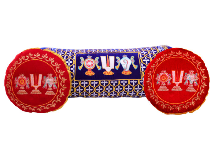 Tenkalai Cylinder Dindu Blue - Image 2