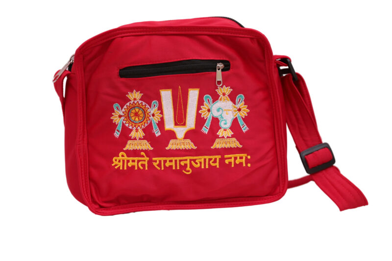 Tenkalai Temple Visit Bag Red