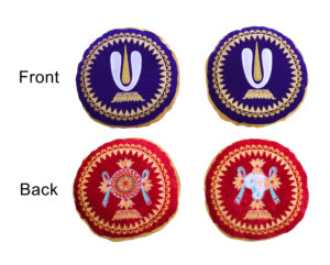 Vadagalai Round Dindu Blue Red