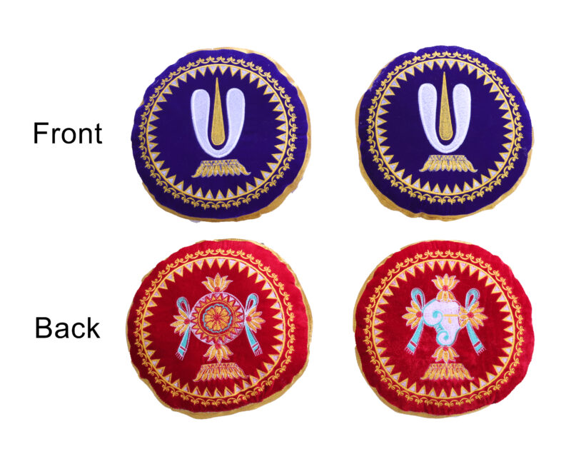 Vadagalai Round Dindu Blue Red