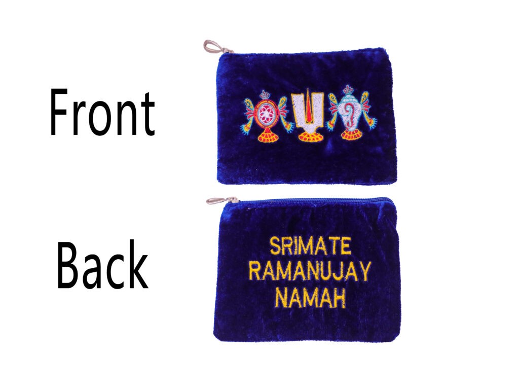 Tenkalai Small Purse Blue Ramanujcreations tenkalai-small-purse-blue-ramanujcreations