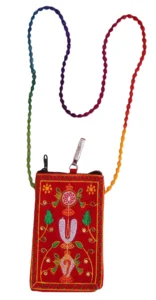 Vadagalai Red Mobile Purse   ( Verticle )