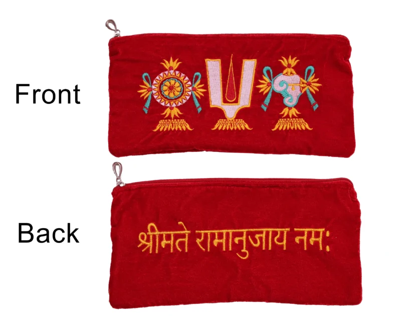 Tenkalai Big Purse Red