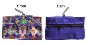 Tenkalai Blue Mobile Purse   ( Rectangle )