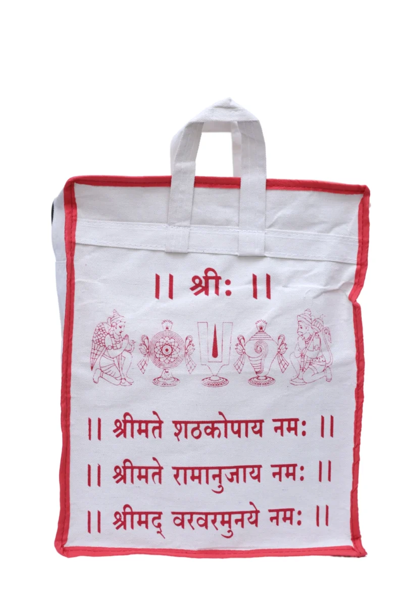 Tenkalai White Bag Hindi