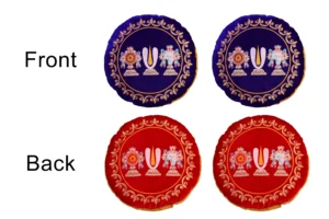 Vadagalai Round Dindu Blue  Red