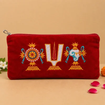 Tenkalai Big Purse Red