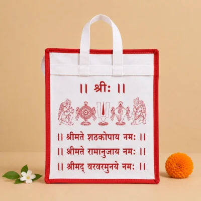 Tenkalai White Bag Hindi