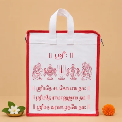 Tenkalai White Bag Tamil