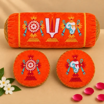 Tenkalai small Cylinder Dindu Orange