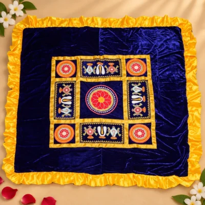 Vadagalai Kooralam Blue 6'x6'