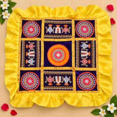 Tenkalai Kooralam Blue 3'x3'