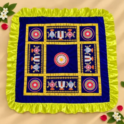 Tenkalai Kooralam Blue 5'x5'