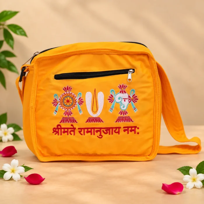 Vadagalai Temple Visit Bag Yellow