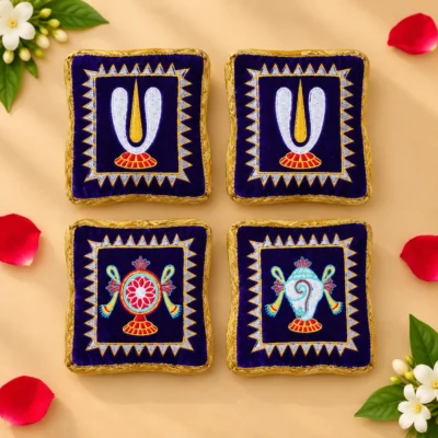 Vadagalai  Square Dindu Blue