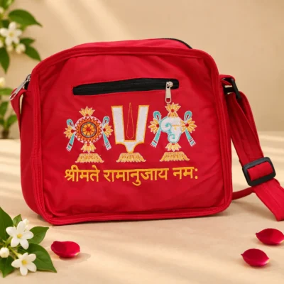 Tenkalai Temple Visit Bag Red